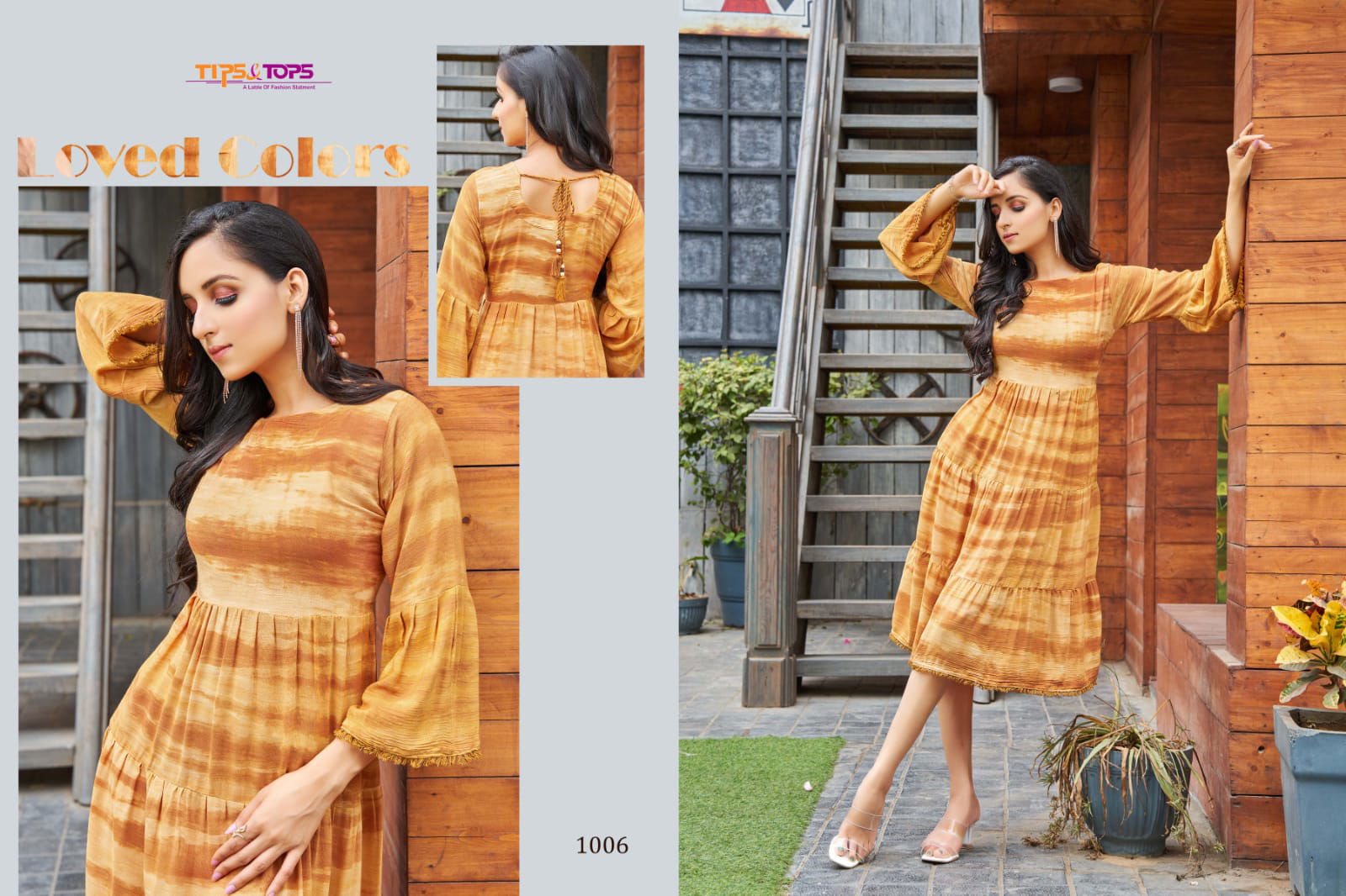 TIPS TOPS COLORS Fancy Printed Rayon Designer Ethnic Wear Kurti Collection
